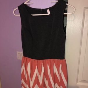 Grey chevron dress